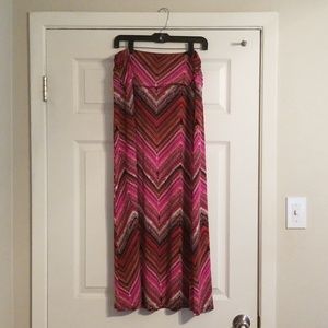 Chevron Multi colored Maxi Skirt